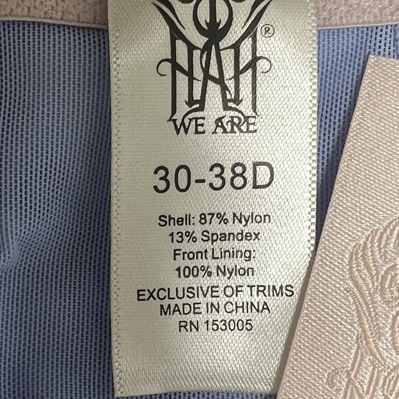 NWT We Are HAH Free People Wired Bra 30-38D Periwinkle Sheer 32D 34D 36D 38D - Picture 13 of 14